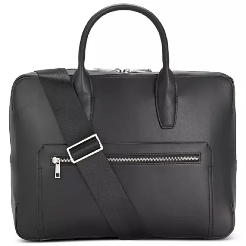Black Leather Men's Bag